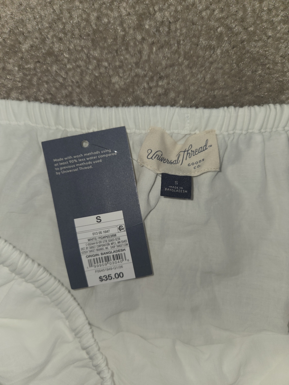 NWT Universal Thread White Tiered Maxi Skirt with Lace Trim - Picture 4 of 6